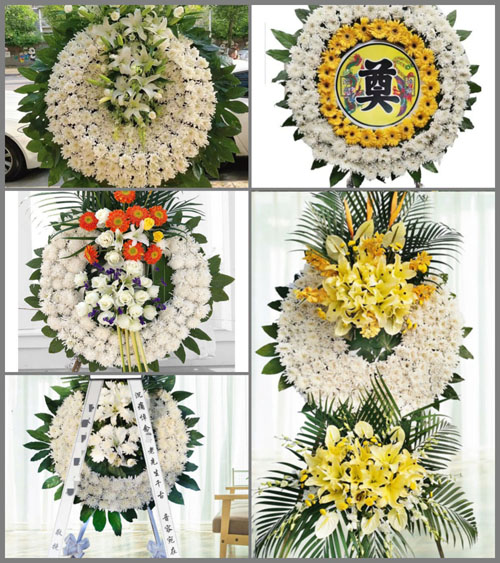 安徽六安市金寨县燕子河镇方坪村花圈速递